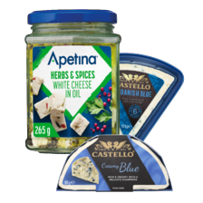 Apetina witte kaas, Castello creamy blue of danablu